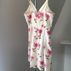 Summery Cream and Pink Flower Dress!